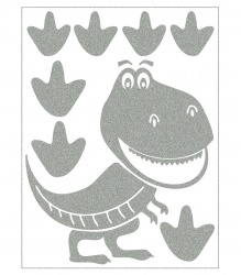 Reflexní nažehlovací motivy - dinosaurus